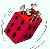 Cartoon: Throw the Dice (small) by EASTERBY tagged dice bettting 