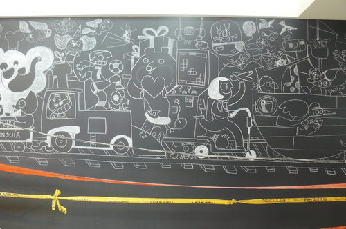 Cartoon: Chalk Mural Fun 4 Children (medium) by Munguia tagged rica,costa,munguia,fun,children,chalk,mural