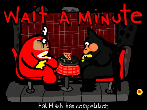 Cartoon: Fat Flash The video game (medium) by Munguia tagged video,game,flash,dc,comics,superhero,fat,runner,run,sports,slim,diet,fast,food,maker,munguia