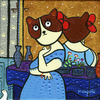 Cartoon: Aristocat (small) by Munguia tagged louise,de,broglie,countess,haussonville,jean,ingres,cat,kitty,woman