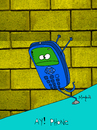 Cartoon: ay! phone (small) by Munguia tagged phone,cellphone,pain