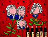 Cartoon: Bach Flowers (small) by Munguia tagged bach,flowers,music,therapy