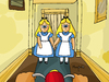 Cartoon: Double Alice (small) by Munguia tagged shining kubrick stanley twins scary