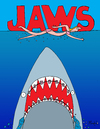Cartoon: Jaws (small) by Munguia tagged jaws,shark,teeth,dientes,tooth,braces