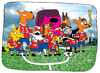 Cartoon: las Perras (small) by Munguia tagged dogs,soccer,futball,futbol,perros,perras,team