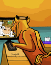 Cartoon: Minotaur online (small) by Munguia tagged george,frederic,watts,the,minotaur,minotauro,porn,cows,naked,online,web,horror,paintings,parodies,greek,mythology
