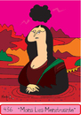 Cartoon: Monalisa Menstruante (small) by Munguia tagged mona,lisa,gioconda,da,vinci,leonardo,munguia,finger,nasty,rude,blood,period,menstruation