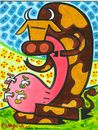 Cartoon: Multicolor Cow (small) by Munguia tagged mutant cow milk flavored