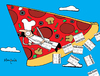 Cartoon: Pizza Flyer (small) by Munguia tagged pizzapitch,pizza,food,flyers,disign,delta,slice,flying,fly