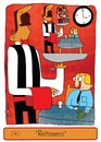 Cartoon: Remesero (small) by Munguia tagged waitress,mesero,table,restaurant,eat,dinner,lunch,munguia,calcamunguia