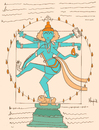 Cartoon: Shiva Vitruvian (small) by Munguia tagged vitruvio,vitruvian,shiva,god,religion,art,da,vinci,code,leonardo,munguia