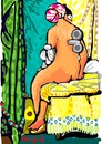 Cartoon: Under Control (small) by Munguia tagged the,bather,of,valpincon,ingres,nude,famous,paintings,parodies,naked,back,jean,auguste,dominique