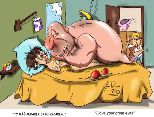 Cartoon: great eyes (medium) by Martin Hron tagged eyes