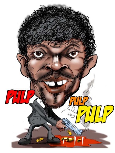 Cartoon: Pulp Fiction (medium) by Martin Hron tagged jules