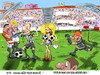 Cartoon: football (small) by Martin Hron tagged fotbal