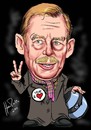 Cartoon: Havel (small) by Martin Hron tagged vaclav havel