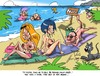 Cartoon: not blind (small) by Martin Hron tagged nuda,beach