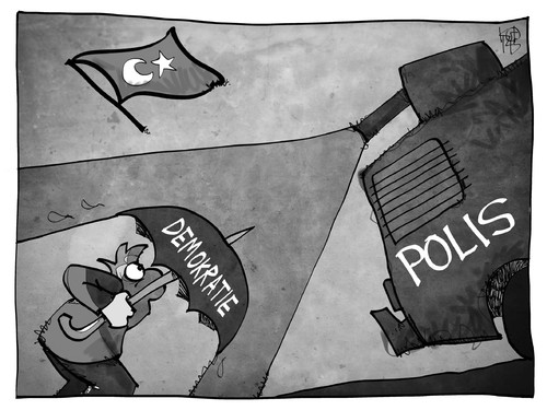 Cartoon: 1. Mai in Istanbul (medium) by Kostas Koufogiorgos tagged karikatur,koufogiorgos,cartoon,illustration,türkei,demokratie,demonstration,mai,wasserwerfer,polizei,gewalt,schirm,regenschirm,schutz,wasser,politik,versammlungsfreiheit,taksim,istanbul,karikatur,koufogiorgos,cartoon,illustration,türkei,demokratie,demonstration,mai,wasserwerfer,polizei,gewalt,schirm,regenschirm,schutz,wasser,politik,versammlungsfreiheit,taksim,istanbul