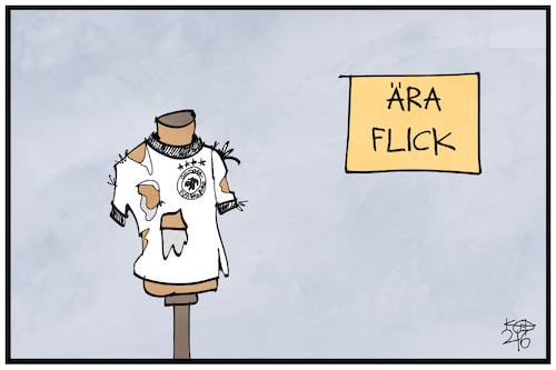 Cartoon: Ära Flick (medium) by Kostas Koufogiorgos tagged karikatur,koufogiorgos,illustration,cartoon,aera,flick,trikot,dfb,löw,fussball,karikatur,koufogiorgos,illustration,cartoon,aera,flick,trikot,dfb,löw,fussball