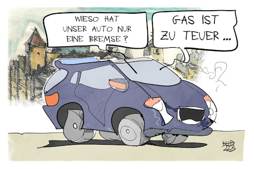 Anstieg des Gaspreises