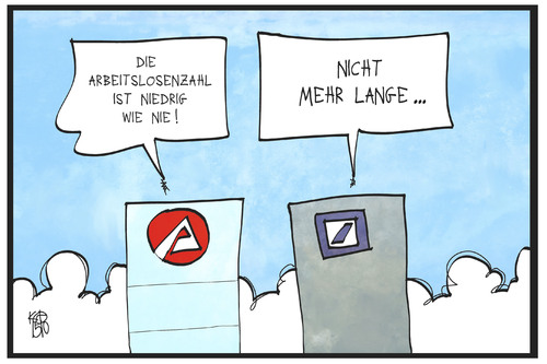 Cartoon: Arbeitslosigkeit (medium) by Kostas Koufogiorgos tagged karikatur,koufogiorgos,illustration,cartoon,arbeitslosigkeit,jobcenter,arbeitsagentur,deutsche,bank,wirtschaft,arbeit,stellenabbau,hochhaus,arbeitslosenquote,karikatur,koufogiorgos,illustration,cartoon,arbeitslosigkeit,jobcenter,arbeitsagentur,deutsche,bank,wirtschaft,arbeit,stellenabbau,hochhaus,arbeitslosenquote