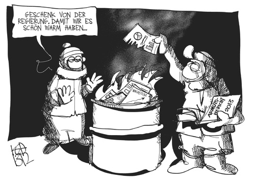Cartoon: Armutsbericht 2013 (medium) by Kostas Koufogiorgos tagged armutsbericht,obdachlosigkeit,armut,geld,gesellschaft,karikatur,koufogiorgos,armutsbericht,obdachlosigkeit,armut,geld,gesellschaft,karikatur,koufogiorgos