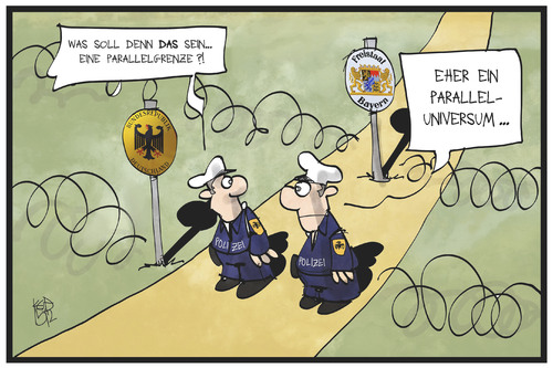 Bayerische Grenzkontrolle