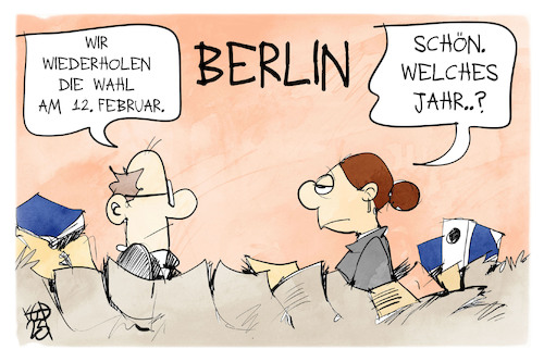 Cartoon: Berlinwahl (medium) by Kostas Koufogiorgos tagged karikatur,koufogiorgos,berlin,wahl,senat,demokratie,karikatur,koufogiorgos,berlin,wahl,senat,demokratie