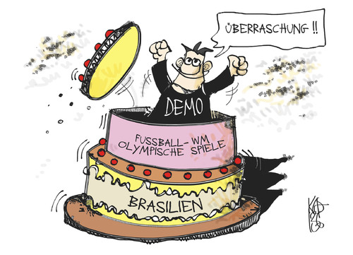 Cartoon: Brasilien (medium) by Kostas Koufogiorgos tagged türkei,brasilien,demonstration,protest,demokratie,karikatur,koufogiorgos,türkei,brasilien,demonstration,protest,demokratie,karikatur,koufogiorgos