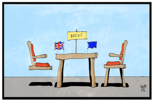 Cartoon: Brexit (medium) by Kostas Koufogiorgos tagged karikatur,koufogiorgos,illustration,cartoon,brexit,verhandlung,austritt,eu,europa,tisch,stuhl,uk,grossbritannien,politik,karikatur,koufogiorgos,illustration,cartoon,brexit,verhandlung,austritt,eu,europa,tisch,stuhl,uk,grossbritannien,politik