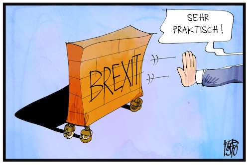 Cartoon: Der flexible Brexit (medium) by Kostas Koufogiorgos tagged karikatur,koufogiorgos,cartoon,brexit,flexibel,uk,europa,eu,deal,karikatur,koufogiorgos,cartoon,brexit,flexibel,uk,europa,eu,deal