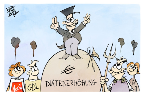 Cartoon: Diätenerhöhung (medium) by Kostas Koufogiorgos tagged karikatur,koufogiorgos,equal,care,day,gleichberechtigung,mann,frau,hausarbeit,bier,paar,karikatur,koufogiorgos,equal,care,day,gleichberechtigung,mann,frau,hausarbeit,bier,paar