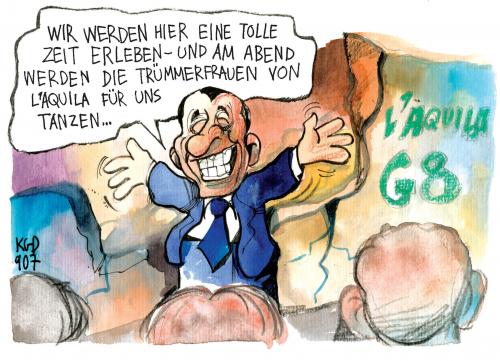 Cartoon: Die Trümmerfrauen von l Aquila (medium) by Kostas Koufogiorgos tagged g8,gipfel,italien,erdbeben,trümmerfrauen,berlusconi,aquila,deutschland,england,frankreich,usa,japan,russland,kanada,politik,karikatur,kostas,koufogiorgos,g8,gipfel,summit,italien,aquila,berlusconi,silvio berlusconi,g20,laquila,wirtschaftskrise,finanzkrise,trümmerfrauen,karikatur,erdbeben,silvio