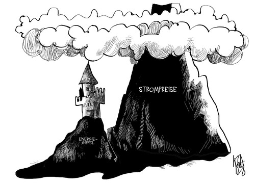 Cartoon: Energie-Gipfel (medium) by Kostas Koufogiorgos tagged energie,strom,preis,gipfel,energiewende,karikatur,kostas,koufogiorgos,energie,strom,preis,gipfel,energiewende,karikatur,kostas,koufogiorgos