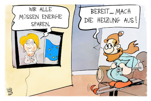 Cartoon: Energie sparen (medium) by Kostas Koufogiorgos tagged karikatur,koufogiorgos,energie,ski,heizung,kälte,schnee,verbraucher,winter,europa,von,der,leyen,karikatur,koufogiorgos,energie,ski,heizung,kälte,schnee,verbraucher,winter,europa,von,der,leyen