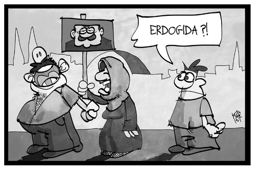 Cartoon: Erdogida (medium) by Kostas Koufogiorgos tagged karikatur,koufogiorgos,illustration,cartoon,erdogan,erdogida,tuerkei,demonstration,koeln,politik,populismus,karikatur,koufogiorgos,illustration,cartoon,erdogan,erdogida,tuerkei,demonstration,koeln,politik,populismus