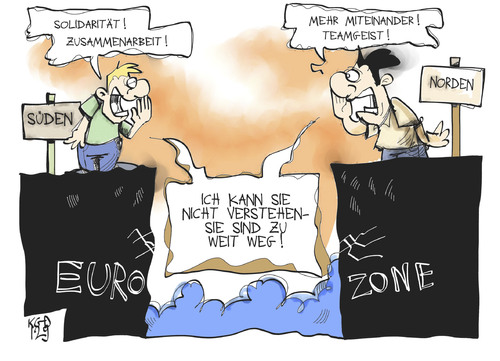 Cartoon: Eurozone (medium) by Kostas Koufogiorgos tagged europa,euro,zone,schulden,krise,norden,süden,karikatur,kostas,koufogiorgos,europa,euro,zone,schulden,krise,norden,süden,karikatur,kostas,koufogiorgos