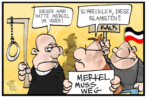 Cartoon: Gefährliche Extremisten (medium) by Kostas Koufogiorgos tagged karikatur,koufogiorgos,illustration,cartoon,extremismus,islamismus,rechtsextremismus,amri,merkel,attentat,neonazi,karikatur,koufogiorgos,illustration,cartoon,extremismus,islamismus,rechtsextremismus,amri,merkel,attentat,neonazi