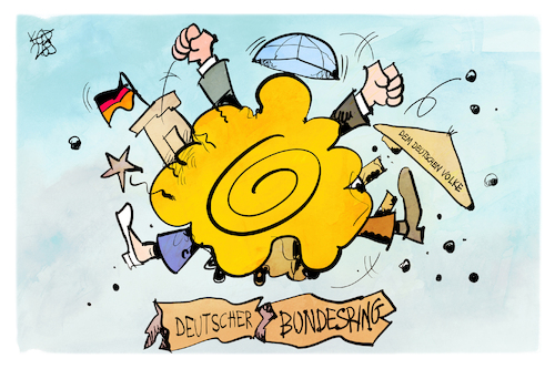 Cartoon: Generaldebatte (medium) by Kostas Koufogiorgos tagged karikatur,koufogiorgos,streit,ring,bundestag,generaldebatte,karikatur,koufogiorgos,streit,ring,bundestag,generaldebatte