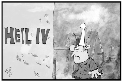 Cartoon: Heil IV (medium) by Kostas Koufogiorgos tagged karikatur,koufogiorgos,illustration,cartoon,heil,hartz,sozialhilfe,michel,gesellschaft,sozialstaat,spd,sozialdemokratie,karikatur,koufogiorgos,illustration,cartoon,heil,hartz,sozialhilfe,michel,gesellschaft,sozialstaat,spd,sozialdemokratie