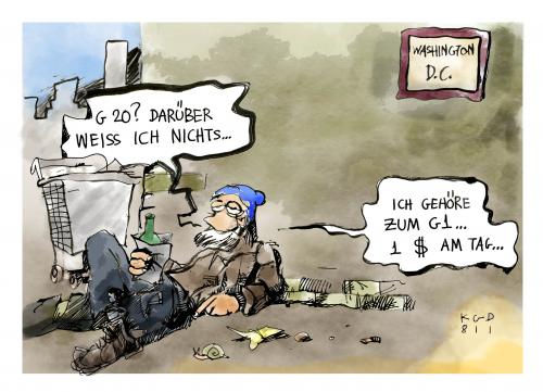 Cartoon: Ich kenne nur G1...Dollar (medium) by Kostas Koufogiorgos tagged g20,washington,usa,finanzgipfel,gipfel,wirtschaft,wirtschaftsmächte,dollar,obdachlosigkeit,armut,rezession,krise,bank,kostas,koufogiorgos,g20,washington,usa,amerika,finanzgipfel,wirtschaft,gipfel,wirtschaftsmacht,dollar,geld,finanzen,obdachlosigkeit,obdachlos,armut,rezession,konjunktur,krise,bank,banken,finanzkrise,wirtschaftskrise