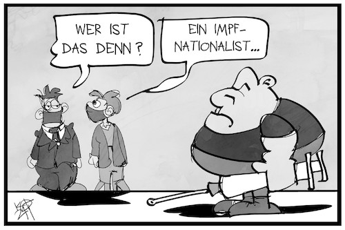 Cartoon: Impfnationalismus (medium) by Kostas Koufogiorgos tagged karikatur,koufogiorgos,illustration,cartoon,impfnationalismus,extremismus,spritze,impfstoff,egoismus,karikatur,koufogiorgos,illustration,cartoon,impfnationalismus,extremismus,spritze,impfstoff,egoismus