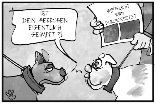 Cartoon: Impfpflicht (medium) by Kostas Koufogiorgos tagged karikatur,koufogiorgos,illustration,cartoon,impfpflicht,impfen,hund,herrchen,masern,gesundheit,pflicht,krankheit,vorsorge,karikatur,koufogiorgos,illustration,cartoon,impfpflicht,impfen,hund,herrchen,masern,gesundheit,pflicht,krankheit,vorsorge