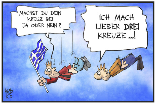 Cartoon: Ja oder Nein (medium) by Kostas Koufogiorgos tagged illustration,koufogiorgos,karikatur,kreuz,wahl,referendum,griechenland,cartoon,fall,nein,ja,abstimmung,volksentscheid,demokratie,politik,wirtschaft,schuldenkrise,absturz,karikatur,koufogiorgos,illustration,cartoon,griechenland,referendum,wahl,kreuz,volksentscheid,abstimmung,ja,nein,fall,absturz,schuldenkrise,wirtschaft,politik,demokratie