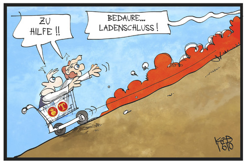 Cartoon: Kaisers Tengelmann (medium) by Kostas Koufogiorgos tagged karikatur,koufogiorgos,illustration,cartoon,kaisers,tengelmann,supermarkt,einzelhandel,einkaufswagen,mitarbeiter,absturz,zerschlagung,hilfe,verhandlung,wirtschaft,karikatur,koufogiorgos,illustration,cartoon,kaisers,tengelmann,supermarkt,einzelhandel,einkaufswagen,mitarbeiter,absturz,zerschlagung,hilfe,verhandlung,wirtschaft