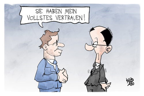 Cartoon: Kanzlerdebatte (medium) by Kostas Koufogiorgos tagged karikatur,koufogiorgos,kanzler,wüst,merz,raute,merkel,vertrauen,karikatur,koufogiorgos,kanzler,wüst,merz,raute,merkel,vertrauen