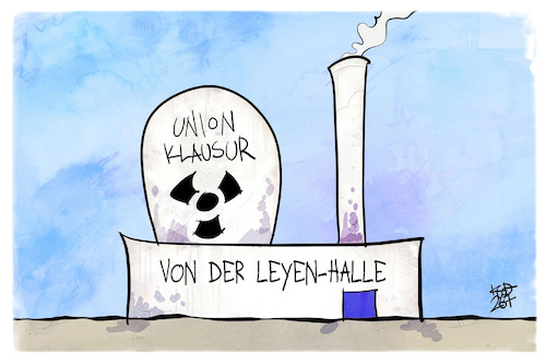 Cartoon: Klausurtagung der Union (medium) by Kostas Koufogiorgos tagged karikatur,koufogiorgos,union,klausur,atomkraft,von,der,leyen,karikatur,koufogiorgos,union,klausur,atomkraft,von,der,leyen