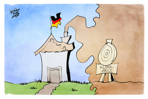 Cartoon: Klimaziele (medium) by Kostas Koufogiorgos tagged karikatur,koufogiorgos,klimaziel,abgas,verschmutzung,zielscheibe,karikatur,koufogiorgos,klimaziel,abgas,verschmutzung,zielscheibe