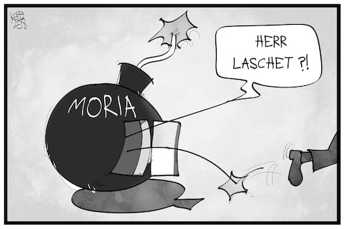 Cartoon: Laschet besucht Moria (medium) by Kostas Koufogiorgos tagged karikatur,koufogiorgos,illustration,cartoon,moria,laschet,lesbos,flüchtlingslager,flüchtlingspolitik,griechenland,europa,eu,karikatur,koufogiorgos,illustration,cartoon,moria,laschet,lesbos,flüchtlingslager,flüchtlingspolitik,griechenland,europa,eu