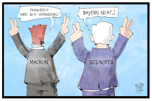 Macron und Seehofer